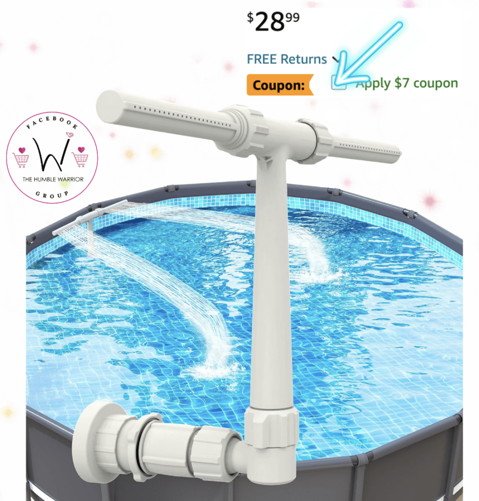The AquaJoyer Pool Fountain for above and In-Ground Pools!